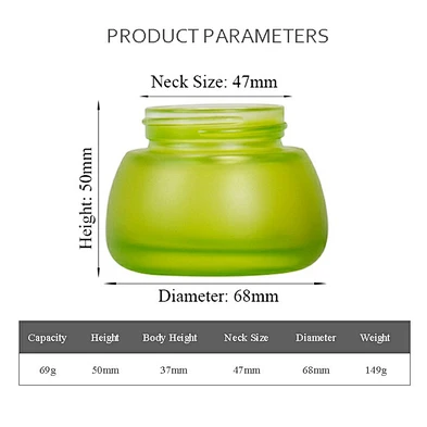 factoty custom luxury 50g personal care packaging jar skin care packaging lotion cream glass jar for lotion cream