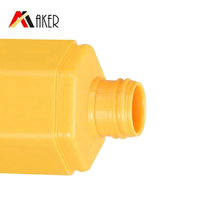 2020 Wholesale price yellow empty unique design HDPE 150 ml lotion bottle with cream pump