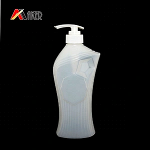 New design 700ml  HDPE plastic cosmetic lotion bottle packaging with lotion pump