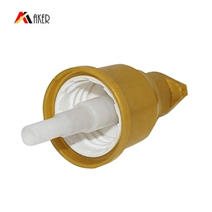 Factory price gold plastic 20/410 lotion cream pump dispenser with transparent cover