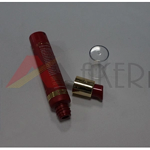 Custom Red Soft 30ml LDPE Packaging Empty Cosmetic Luxuary Airless Pump Tube