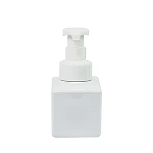 square 250ml pet shampoo packaging shower gel foam pump hand sanitizer bottle plastic bottle