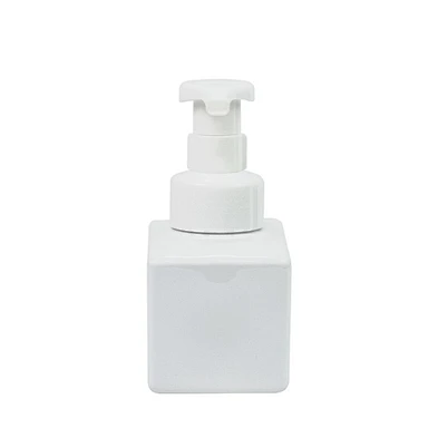 square 250ml pet shampoo packaging shower gel foam pump hand sanitizer bottle plastic bottle