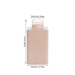 90ml Classic Pink Square Reed Glass Diffuser Perfume Bottle