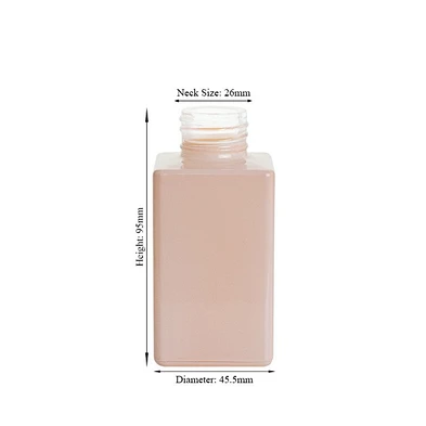 90ml Classic Pink Square Reed Glass Diffuser Perfume Bottle
