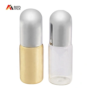 New design factory price 6ml cosmetic glass tube perfume bottle with screw cap