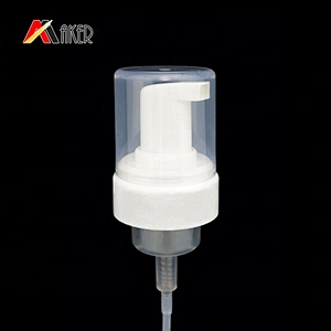 Hot sale white 42/410 cosmetic PP plastic foam pump soap dispenser for face wash