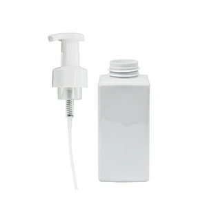 square 250ml 500ml pet shower gel plastic packaging bottle personal care foam pump hand sanitizer bottle shampoo bottle
