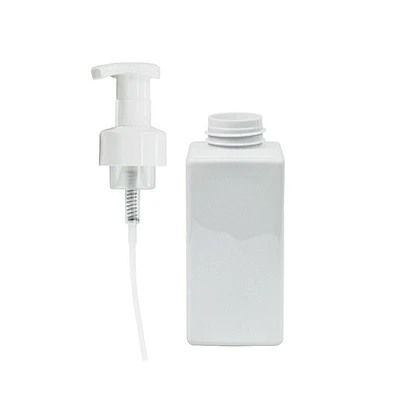 square 250ml 500ml pet shower gel plastic packaging bottle personal care foam pump hand sanitizer bottle shampoo bottle