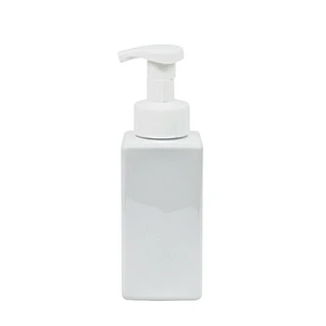 square 250ml 500ml pet shower gel plastic packaging bottle personal care foam pump hand sanitizer bottle shampoo bottle