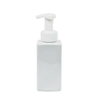 square 250ml 500ml pet shower gel plastic packaging bottle personal care foam pump hand sanitizer bottle shampoo bottle