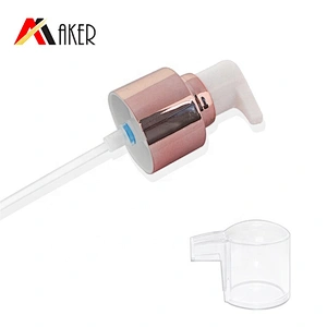Body Lotion Bottle Aluminum Covered Lotion Pump or Mist Sprayer Clear Square PETG Plastic New 2019 Design 250ml with Rose Gold