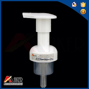 Wholesale 42mm white PP plastic soap foam pump dispenser for cosmetic bottle