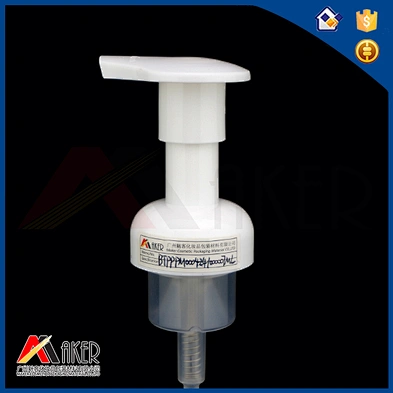 Wholesale 42mm white PP plastic soap foam pump dispenser for cosmetic bottle