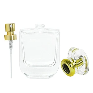 empty glass perfume bottle bouteille parfum verre facile 50ml personal care pacakging mist spray bottle
