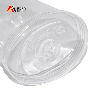 Custom 200ml clear Transparent Cosmetic Empty PET Plastic Shampoo Bottle with Flip Top Cap