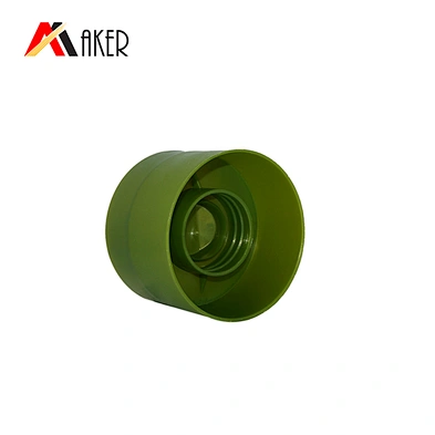 28/410 Green Plastic Double Wall Screw Disc Top Lid Cap For Bottle