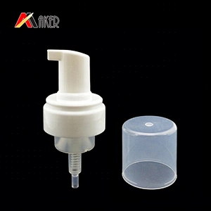 Hot sale white 42/410 cosmetic PP plastic foam pump soap dispenser for face wash