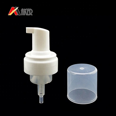 Hot sale white 42/410 cosmetic PP plastic foam pump soap dispenser for face wash