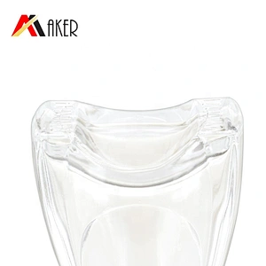 Wholesale unique shape 500ml crystal white glass wine bottle empty brandy XO bottle with rubber stopper