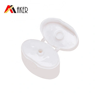 Wholesale empty 50ml white oval LDPE plastic cosmetic hand cream tube packaging with plastic flip top cap