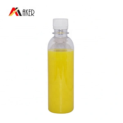 Empty Clear Round 300ml PET Plastic Beverage Juice Bottle With Screw Cap