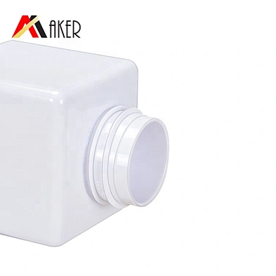 Cosmetic Hand Wash Liquid Soap Botte PET Plastic in Stock Square White and Clear 250ml Shampoo Screen Printing Personal Care