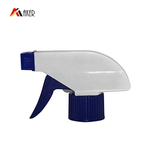 China guangzhou suppliers 28/410 blue white plastic spring trigger sprayer
