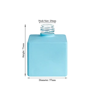 Glass aroma oil bottle with reed diffuser sticks air freshener glass reed diffuser bottle