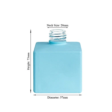 Glass aroma oil bottle with reed diffuser sticks air freshener glass reed diffuser bottle