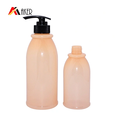 Custom Color Empty 550ml High capacity Plastic PET Bottle for Shampoo Shower Gel
