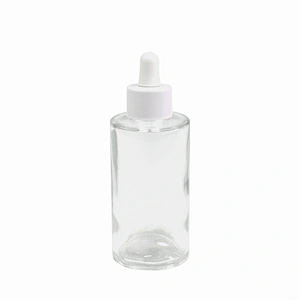 cosmetic glass message oil bottle essential oil packaging personal care serum clear child proof dropper glass bottle