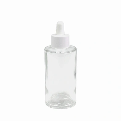 cosmetic glass message oil bottle essential oil packaging personal care serum clear child proof dropper glass bottle