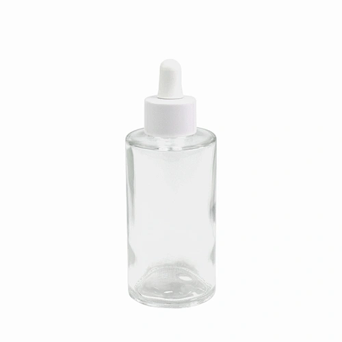 cosmetic glass message oil bottle essential oil packaging personal care serum clear child proof dropper glass bottle