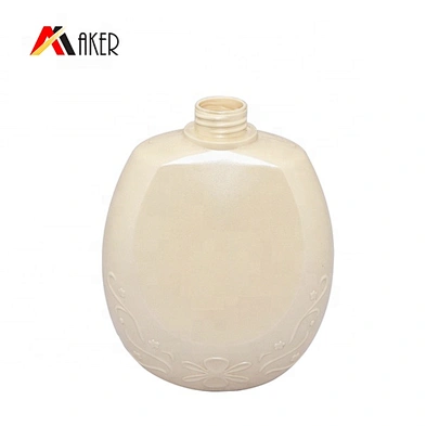 Body Lotion Bottles Round HDPE Liquid Shower Gel Plastic Empty 1L PE Shampoo Screen Printing Screw Cap 1000ml 32mm