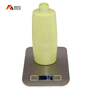 Wholesale 400ml green HDPE plastic empty shampoo lotion bottle with white plastic lotion pump