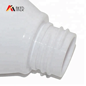China factory unique round 90ml white PET plastic body lotion bottle with pump