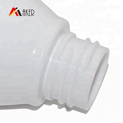 China factory unique round 90ml white PET plastic body lotion bottle with pump