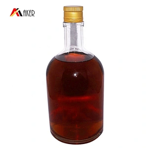 empty transparent 900ml vodka tequilav glass wine bottle packaging with aluminum cap