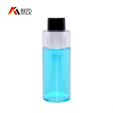Hot sale factory price PET packaging 150ml clear empty cylinder shape plastic bottle