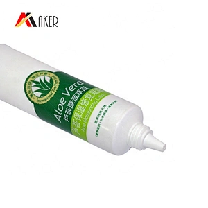 Empty 10ml round white color cosmetic plastic circle eye cream tube packaging with screw cap