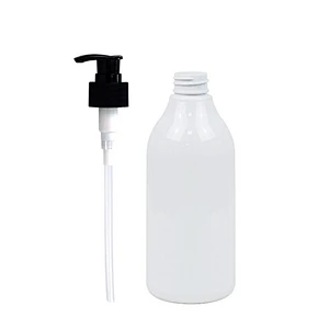 White 480ml Plastic PET Boston Round Hand Sanitizer Biodegradable Lotion Bottle