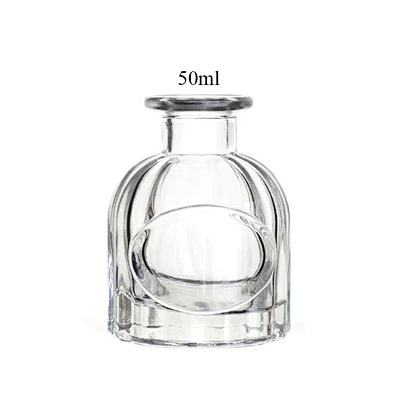 50ml New Design Car Perfume Empty Luxury Glass Frosted Aromatherapy Reed Diffuser Bottles with Caps and Box
