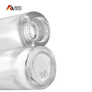 Empty mini size round 8ml clear oil perfume roll on glass bottle with gold color cap