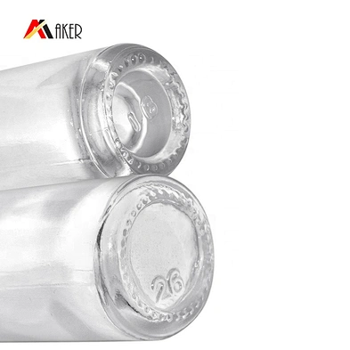 Empty mini size round 8ml clear oil perfume roll on glass bottle with gold color cap