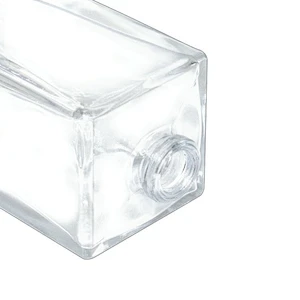 Luxury Refillable Custom 30ml 50ml 100ml White  Spray Empty Glass Perfume Bottles