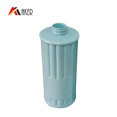 Custom blue 750ml empty cylinder pet plastic shampoo bottle