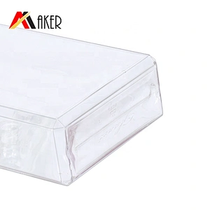 2020 New arrival PETG 300ml empty square shape cosmetic plastic bottle with cap for makeup remover