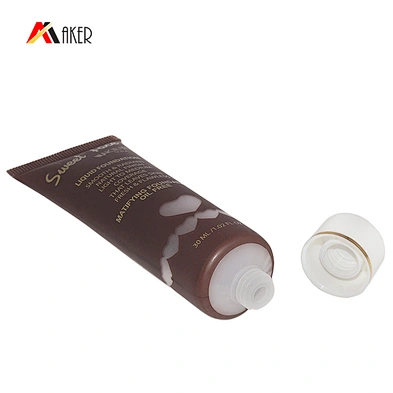 25ml Soft touch cosmetic BB cream liquid foundation tube packaging with screw cap