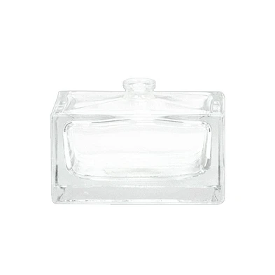 Manufacturer of customized luxury square perfume bottle with color aluminium mist sprayer for perfume
